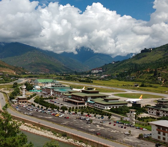 Arrive Paro (2,300m/7,600ft)